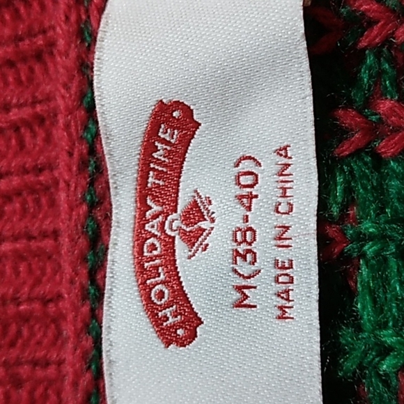Holiday Time man's ugly sweater sz M - Picture 6 of 7